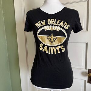 NFL New Orleans Saints Black and Gold Tee